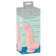 Dildó Realisztikus, Szívóaljjal 20 cm Szilikon