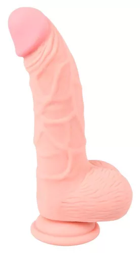 Dildó Realisztikus, Szívóaljjal 20 cm Szilikon
