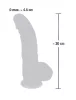 Dildó Realisztikus, Szívóaljjal 20 cm Szilikon