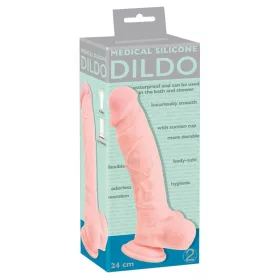 Silikon dildó Realisztikus, tapintható 24 cm fekete