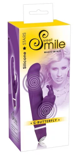 Smile Vibrátor G-pont és csikló stimuláló 15,5 cm fekete