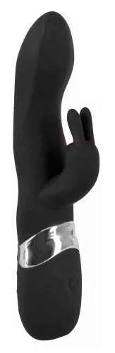Sweet Smile Vibrátor Kettős motor, 7 mód USB töltő 21 cm fekete