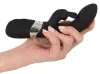 Sweet Smile Vibrátor Kettős motor, 7 mód USB töltő 21 cm fekete