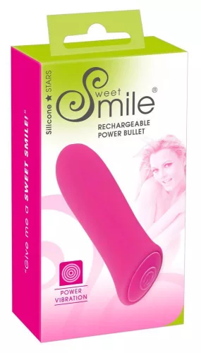 Sweet Smile Vibrátor USB-töltés 7 mód 8,5 cm fekete