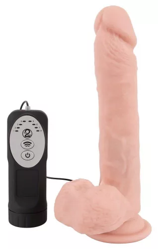Szexjáték Lökő, forgó, vibráló 21 cm fekete