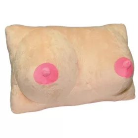Plüss párna mellek mintával