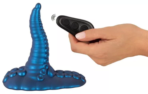Beasty Cocks Vibrátor Rezgő, 10 mód, távirányítós, vízálló 14,8 cm metál