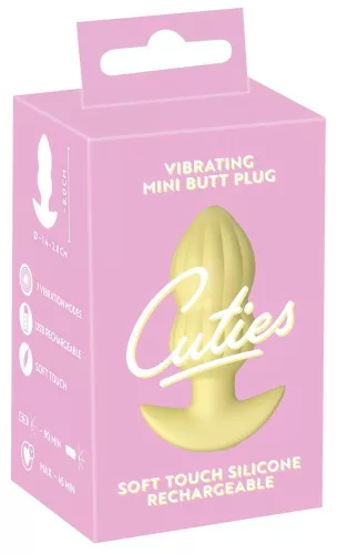 Cuties sárga vibrációs plug