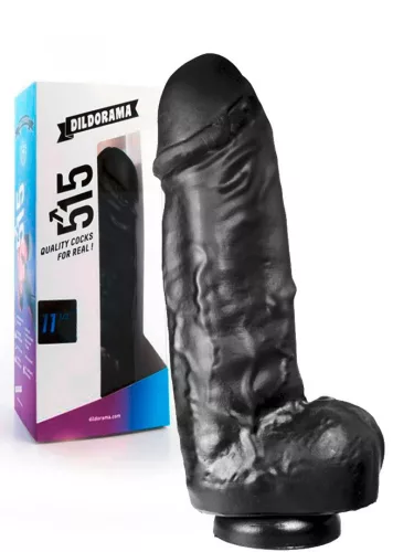 Dildorama – elegáns, prémium fekete dildó 22 x 8 cm