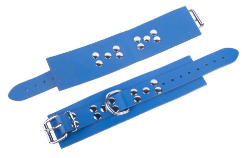 Prémium Ultra Kék Bőr Bilincsek – kényeztető élményhez