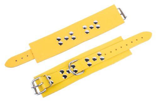 ULTRA – prémium sárga bőrcsukló kézi bilincs