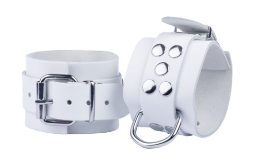 Prémium fehér bőrszíjak – érzéki bilincsek