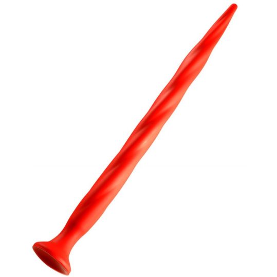 Hosszú nyújtható worm vibrátor N°3 - 48 x 3.7 cm, piros