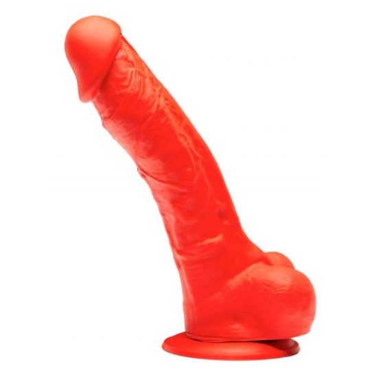 Silicone Dildo Stretch N°3 - 19 x 4.8cm piros