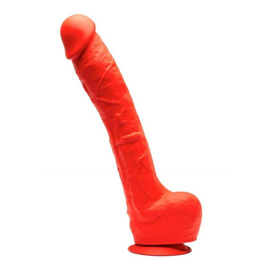 Stretch N°7 – prémium szilikon dildó 32 x 7 cm, vörös