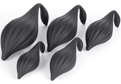 Bulby - prémium szilikon anális dugó M (14 x 7 cm) feketében