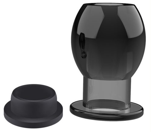 Hollow Stop Tunnel Plug – üreges anális dugó feketében