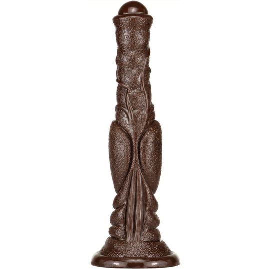 Dildo Monster Dog hosszú 26 x 6cm sötétbarna