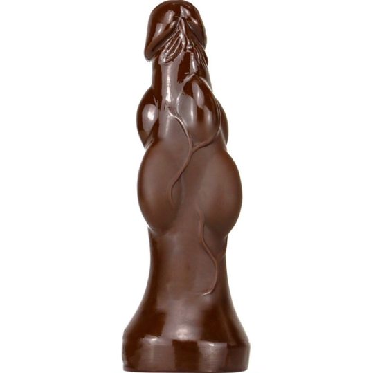 Dildo Monster Umik – prémium barna dildó 18 x 6 cm
