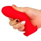 Saurus Egg L – prémium szilikon anális dugó, piros