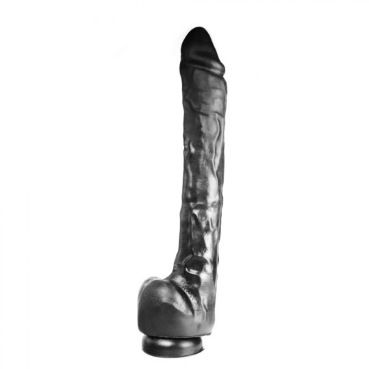 Dildorama XXL – prémium fekete dildó, 27 cm hosszú