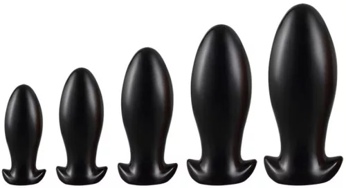 Plug Drakar Egg S – prémium anális tojás fekete 10 x 4,5 cm