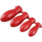 Drakar Plug M – prémium anális tojás, 12 x 5,3 cm, piros