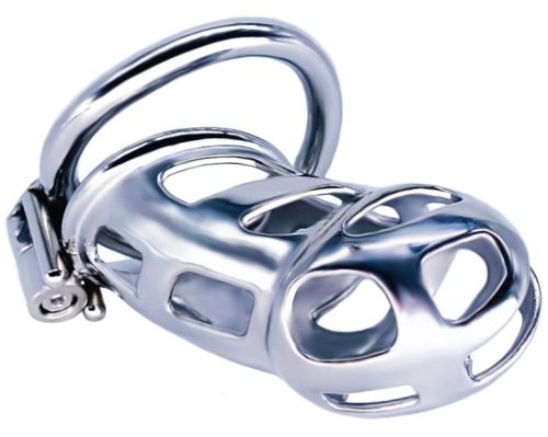 Cobra Steel – prémium fém chastity ketrec 10 x 3.7 cm