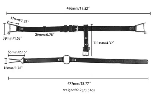SM Hook – szájszorító és orrtámasz játékszer