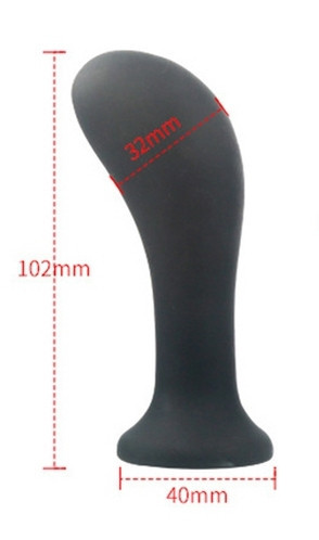 Felfújható vibráló dugó - Curve, 10 x 3,2 cm