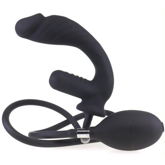 Infladick – felfújható és vibráló anális dugó 14x3.5cm