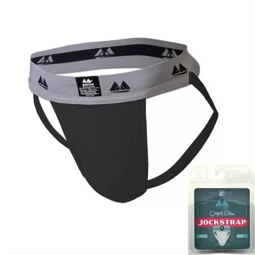 Jockstrap Original – fekete, prémium derékpántos alsónemű