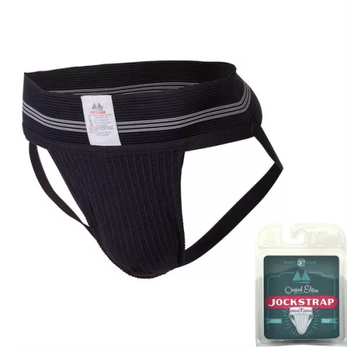 Jockstrap Original – prémium fekete öv háromszoros bandával