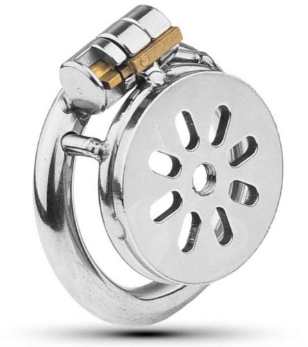 Fém szexi zár – lapos intim ketrec 2 cm