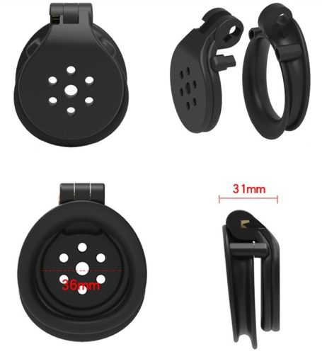 Flat Zone – stílusos fekete önmegtartó ketrec 2,5 cm