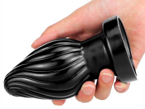Spiral Plug L – prémium spirális anális eszköz, fekete