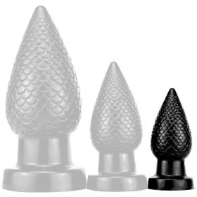 Pinecock S – prémium fekete anális dugó 7 x 3.5 cm