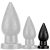 Pinecock S – prémium fekete anális dugó 7 x 3.5 cm