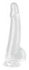 Clear Dong XL – átlátszó prémium dildó 17 x 4,8 cm