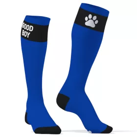 Big Good Boy – elegáns kék magas zokni