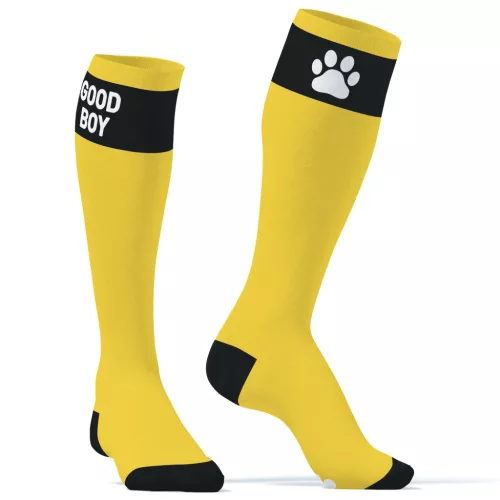 Big Good Boy – sárga prémium térdzokni