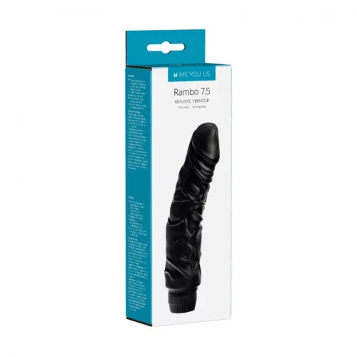 Perfect Pleasures Vibrátor állítható intenzitás fekete 19 cm 16 cm kerület