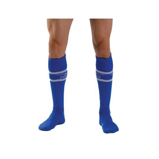 Urban Football Socks – prémium kék-fehér focis zokni