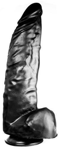 Dildorama – prémium 31 cm fekete dildó érzéki élvezetekhez
