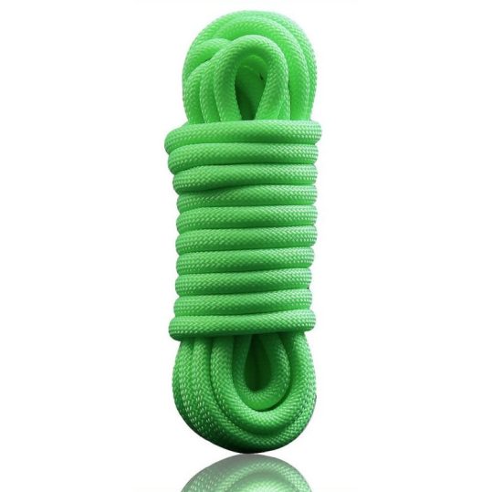 Fénylő zöld kötelek – 5 m prémium bondage élményhez