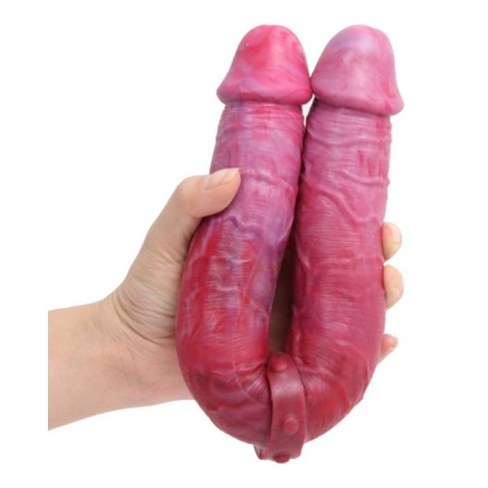 Double Duo Real – prémium dupla dildó 36 cm hosszú