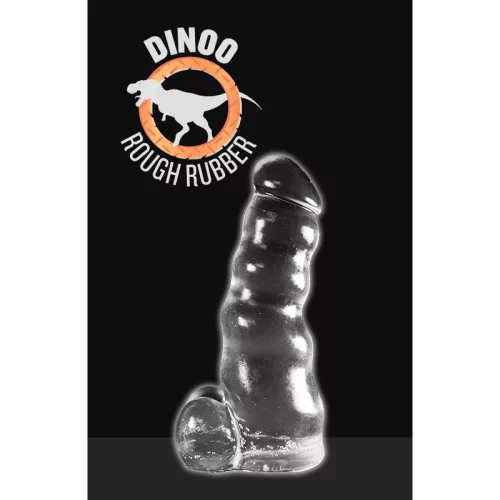 Dildo XXL Dinoo Dilong – átlátszó, érzéki élmény 20 x 9 cm