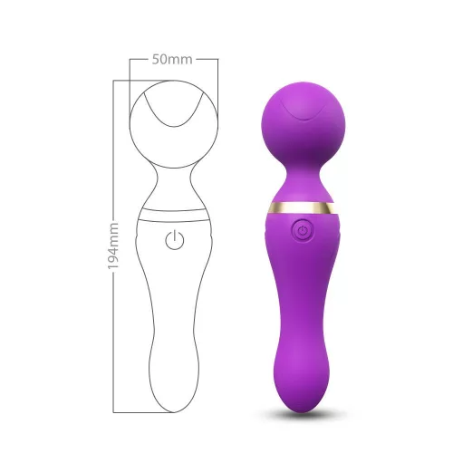 Freeza Vibrátor 9 mód, USB töltés 19 cm lila