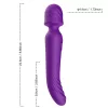 Szexjáték Rezgő, melegíthető, USB-töltés 22,6 cm lila