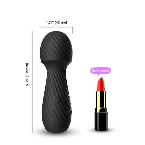 Dazzle Vibrátor 9 rezgésprogram USB töltés 13,6 cm fekete